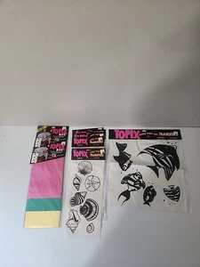 Topix Iron On Transfers Lot of 8 1989 New Sealed Vintage - Picture 1 of 3