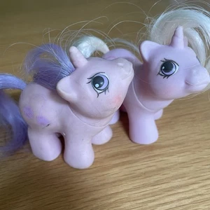 My Little Pony Vintage Sniffles and Snookums 1987 recién nacidos gemelos - Imagen 1 de 7