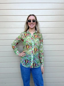 VTG 70s Wraggs by Playtogs patterned women's shirt. Size S. Excellent condition. - Picture 1 of 8