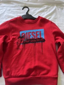 Diesel Boys Red Jumper For 8 Years - Picture 1 of 4