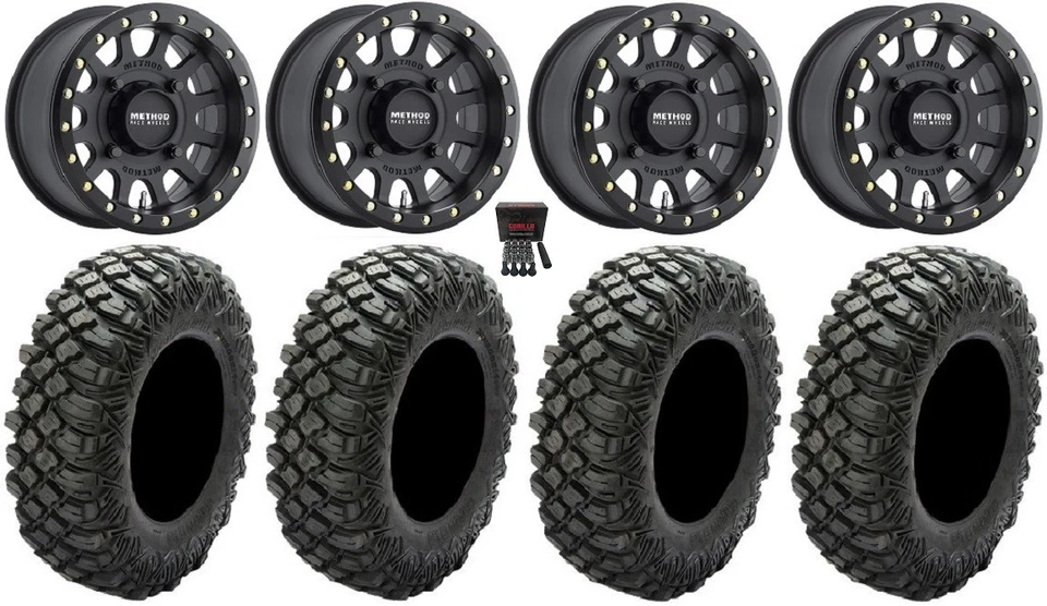 Method 401 14" Bdlk Wheels Bk 5+2 30" Crawler XR Tires Polaris RZR - Image 1 of 4