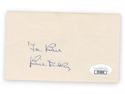 Bill Dickey Signed Autographed 3X5 Index Card Yankees Personalized JSA CF45650 - Image 1 of 2