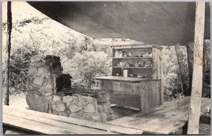 1960 West Kingston, Rhode Island Postcard GIRL SCOUTS CAMP HOFFMAN "Dining Area" - Picture 1 of 2