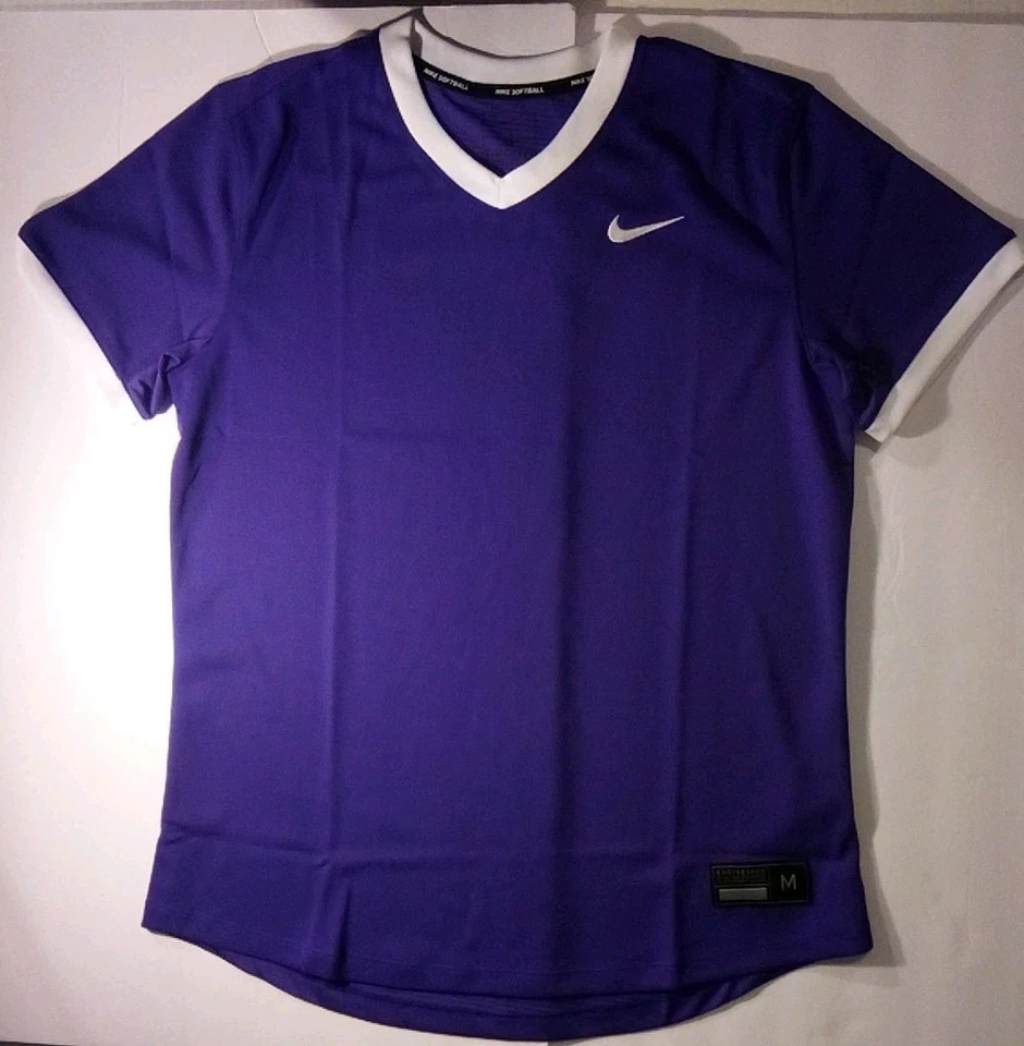 Nike Stock Vapor Select2 V-Neck Jersey Softball Women's M Purple FB2741-545