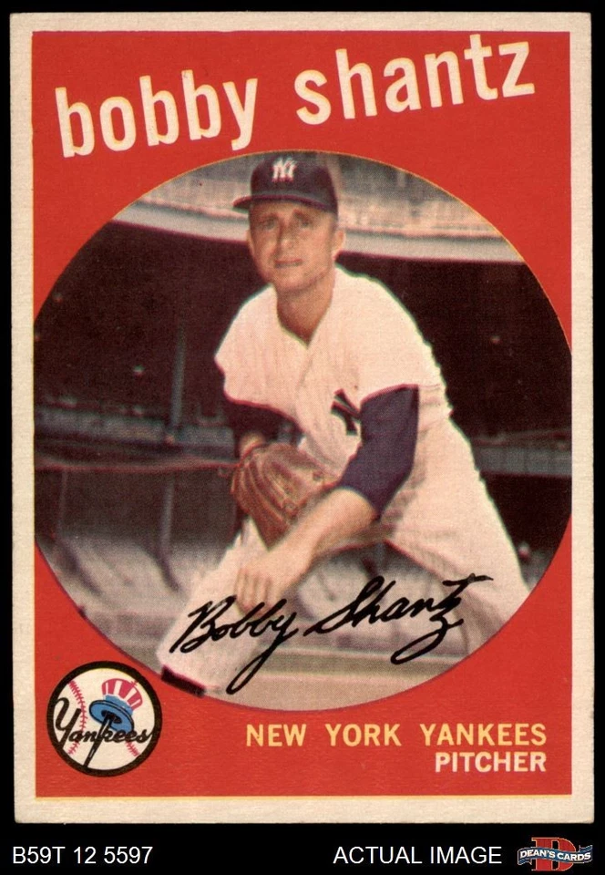 1959 Topps #222 Bobby Shantz Yankees 5.5 - EX+ - Image 1 of 1