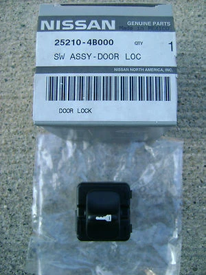 95-97 NISSAN 200SX BASE SE-R PASAJERO LADO DERECHO INTERRUPTOR DE BLOQUEO DE PUERTA ELÉCTRICO NUEVO Foto 1 de 4