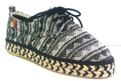 Tamaris Schnürschuh, Espadrilles, Textil Grau-kombi, 23620-062