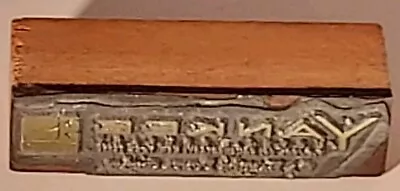 Printer's Wooden Block~Yankee Motor Company~Schenectady NY - Image 1 of 4