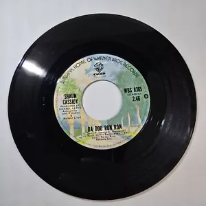 Shaun Cassidy : Da Doo Ron Ron 1977 Rock 45 RPM 7" Vinyl Record WBS 8365 (VG) - Imagen 1 de 4