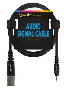 Câble AUX XLR mâle vers jonction stéréo 3,5 mm 1,5 m AC-286-150 noir câble audio neuf - Photo 1/1