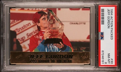1994 Jeff Gordon PSA 8 Rookie of the Year NASCAR - Image 1 of 2