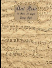Natty Vintage Sheet Music Lover Sheet Music (Poche)