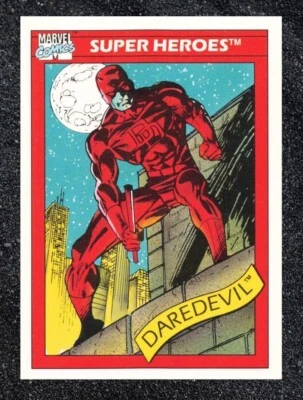 1990 Impel Marvel Universe Series 1 Trading Card Daredevil #4 - Image 1 of 2