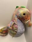 Build A Bear Seahorse Plush Rainbow Tie Dye 14 Inch Stuffed Animal Toy 2012