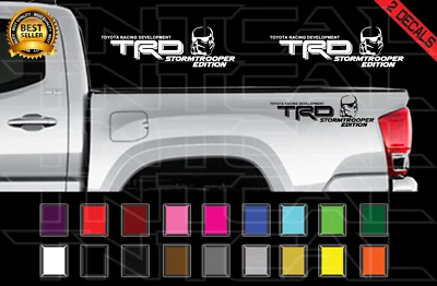 TRD STORMTROOPER EDITION Decal Set Fits: Tacoma Tundra Star Wars Vinyl Sticker - Image 1 of 2
