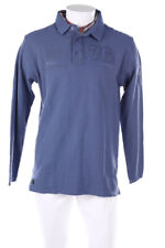 CLD Colorado-Denim polo shirt longsleeve Embossed Logo L blue