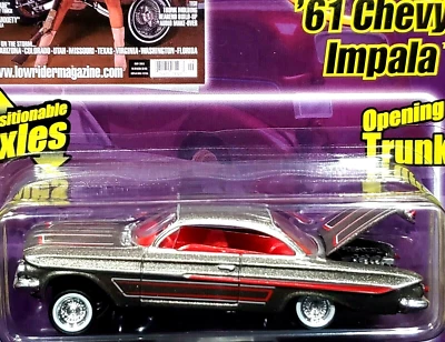 Коллекционный серебристый журнал Revell 61 1961 Chevy Impala Lowrider для автомобиля Chevrolet - Изображение 1 из 4