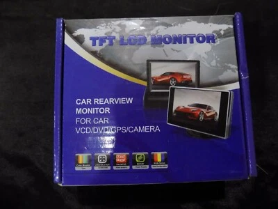 Open Box 3.5" Color TFT LCD Monitor Screen for Car Rearview VCD DVD GPS Camera - Image 1 of 4