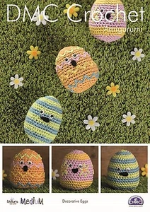"Patrón de ganchillo de Pascua DMC ""Huevos decorativos" - Imagen 1 de 1
