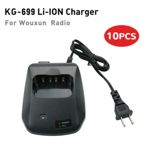 10*Battery Charger for Wouxun KG-UVD1P KG-UV2D KG-UV5D KG-UV6D KG659 KG679 KG699 - Picture 1 of 12