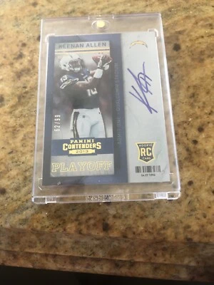 2013 PANINI CONTENDERS KEENAN ALLEN ROOKIE AUTO 62/99 - Image 1 of 2