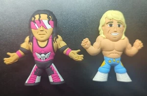 Pro Wrestling Crate Micro Brawlers Exclusive Bret Hart And Owen Hart Figures WWF - Picture 1 of 2