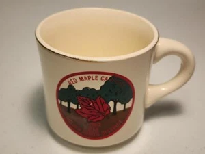 Vintage Boy Scouts  Red Maple Camporee 1980 Golden Arrow District Coffee Cup Mug - Picture 1 of 5