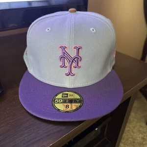 Size 8 NY METS fitted Hat - Picture 1 of 6