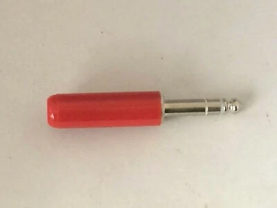 SWITCHCRAFT 269 1/4" STEREO TRS PHONE PLUG SOLDER CABLE RED