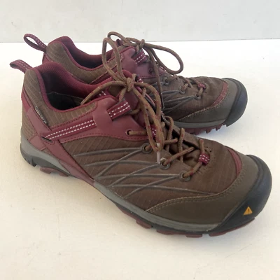 Keen Marshall Zapatos de Senderismo Impermeables para Mujer Talla 9 Marrón Ciruela Parte Superior Baja Exterior Bur Foto 1 de 4