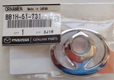 Mazda Genuine OEM Front Bumper Chrome Emblem MX-5 Miata 1991–1997 BB1H-51-731 - Image 1 of 4