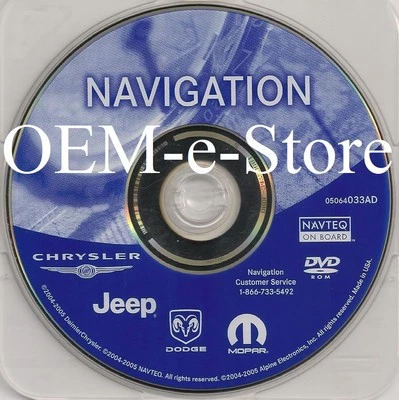 2002 2003 2004 2005 2006 Jeep Grand Cherokee Overland Limited Navigation DVD Map - Image 1 of 2
