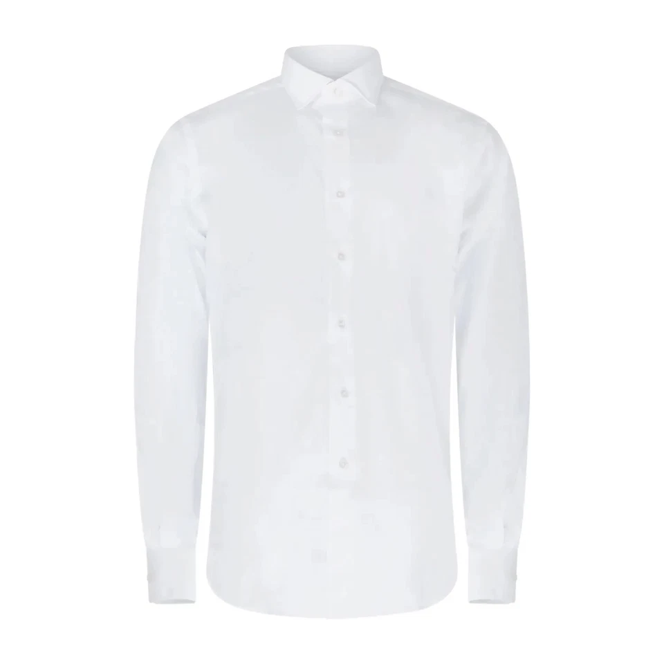 Xacus - Camicia bianca in cotone collo francese Tailor fit per uomo - Immagine 1 di 1