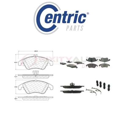 Centric Posi Quiet Ceramic Brake Pads w Shims for 2016 Mercedes-Benz SLK300 fa - Image 1 of 4
