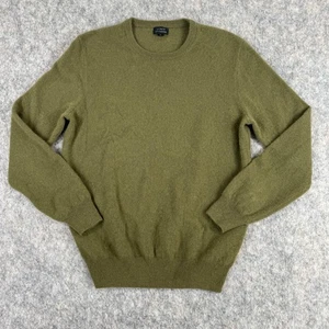 J Crew 100% Cashmere Sweater Crew Neck Green Size M - Picture 1 of 10