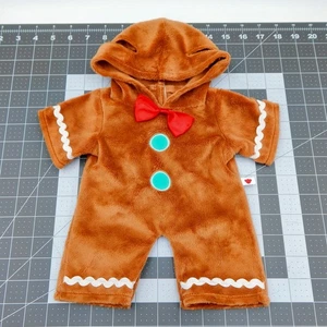 Build a Bear BABW Kleidung braun Lebkuchen Kostüm Outfit Weihnachten Einteiler - Bild 1 von 6