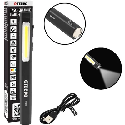 TECPO LED WERKSTATT-LAMPE HANDLAMPE ARBEITSL-EUCHTE magnetisch 300 LUMEN 7.000K - Bild 1 von 4