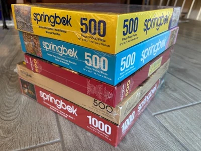 Lot 5 New Sealed Springbok: White Christmas Wishes, Cookie Tins, Classical Brass - Image 1 of 4