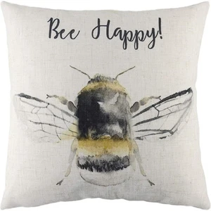 Evans Lichfield Bee Happy Cushion Cover (RV1977) - Picture 1 of 1