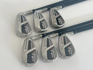 TAYLORMADE M6 IRONS 5-PW SENIOR FLEX GRAPHITE SHAFTS - Picture 1 of 7