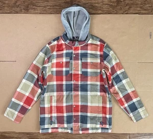 Giacca sci Burton uomo grande Hackett flanella con cappuccio dryride snowboard ottima - Foto 1 di 9