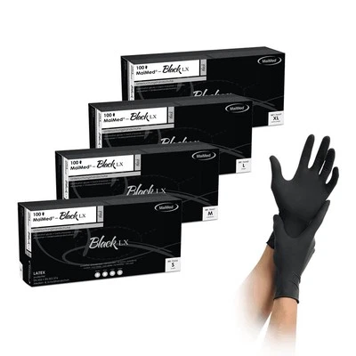 MAIMED GMBH & CO.KG Einweghandschuhe BLACK LX puderfrei Größe XL unsteril