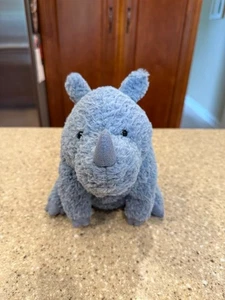 Jellycat I am Rondle Rhino 9" Blue Plush Rhinoceros Cute! - Picture 1 of 7