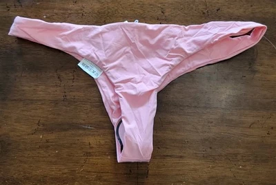 NWOT Volcom M Swim Surf CHEEKINI BIKINI BOTTOM Pink 121876 - Image 1 of 4