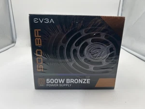 Nowy zasilacz EVGA 100-BA-0500-K1 500W 80 Plus - czarny - zapieczętowany w pudełku - Zdjęcie 1 z 4
