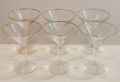 Bicchieri da Cocktail 6 pz in Vetro di Murano firmati Carlo Moretti. - Immagine 1 di 4