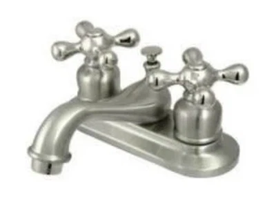 Elements Of Design EB608X Double Handle Centerset Bathroom Faucet - Nickel - Image 1 of 4