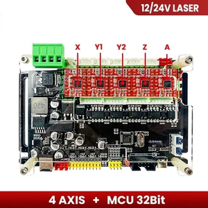 GRBL 4-Axis Stepper Motor Driver Controller For CNC Router Laser Engraver Cutter - Picture 1 of 12