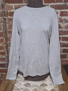 Talbots Heather Gray Cotton Tee - Picture 1 of 5