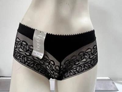 Pantalón corto Lejaby negro talla pequeña nuevo con etiquetas precio de venta sugerido por el fabricante 48 GBP Foto 1 de 3